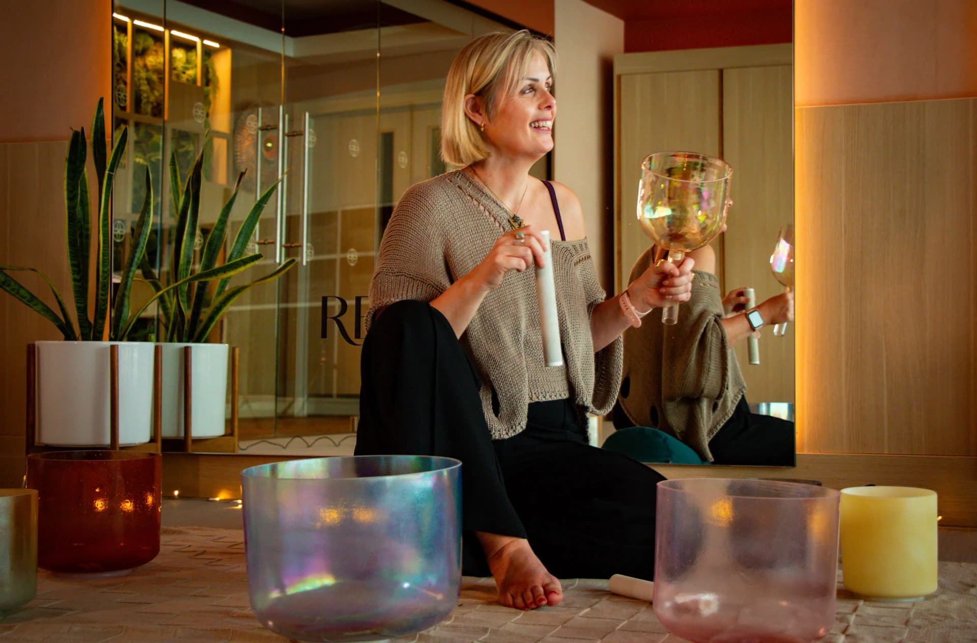 Alchemy crystal singing bowls used for sound healing