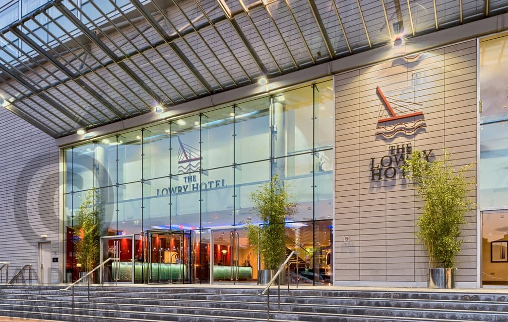 The Lowry Hotel on the banks of the River Irwell, Manchester
